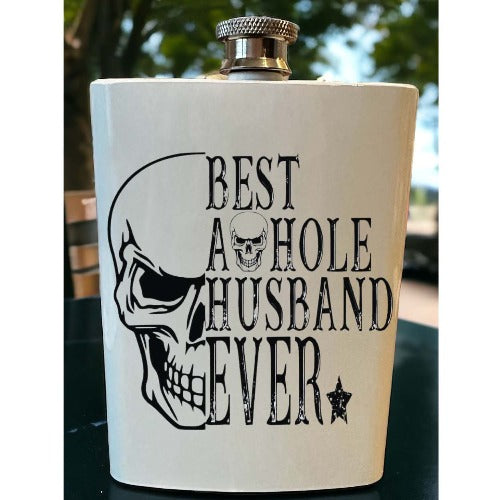 Drinks flask - his - wedding day