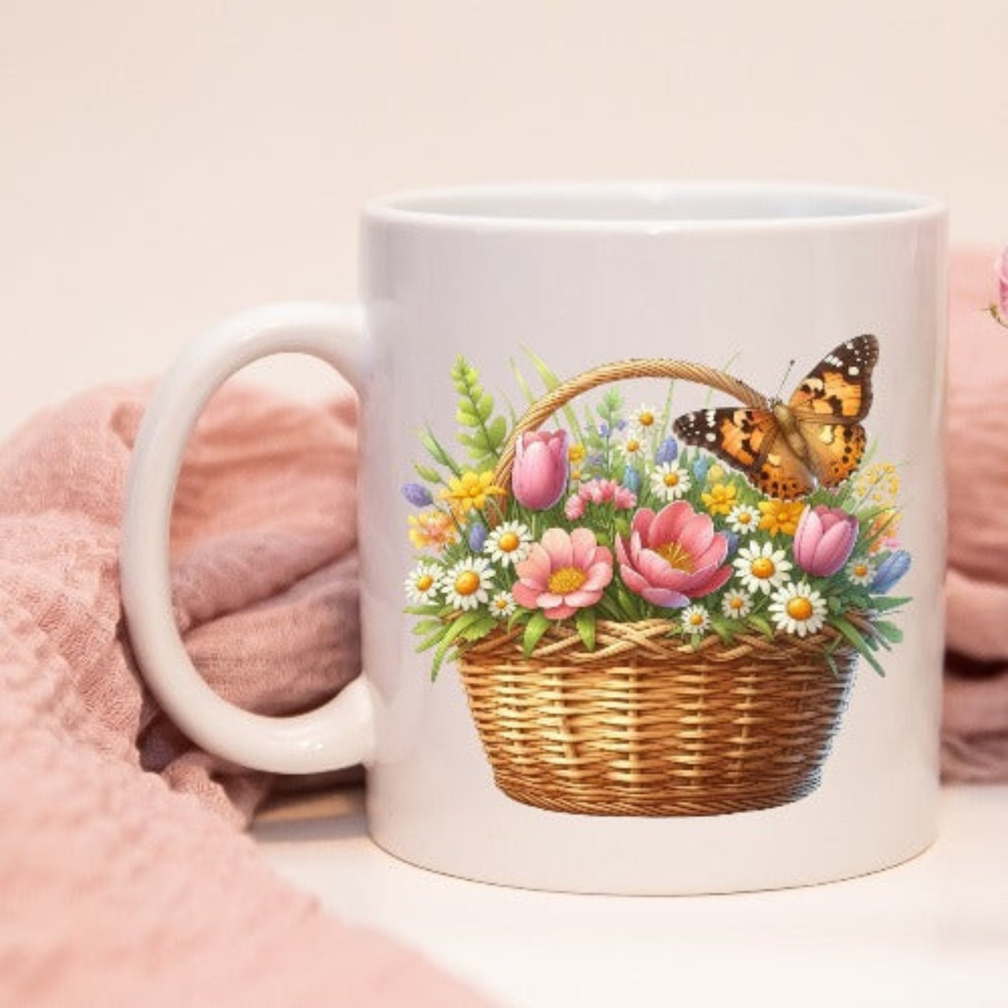 Mug - exquisite spring flowers