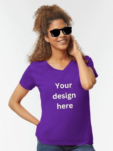 Apparel - personalize your own "V" neck T-Shirt (women's)