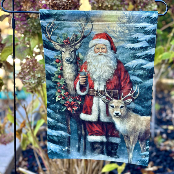 Garden Flag - Winter & Christmas fun