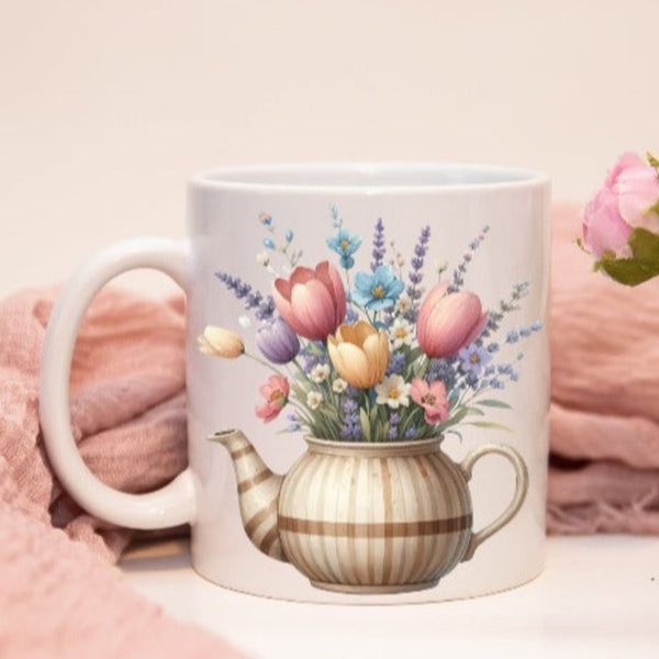 Mug - exquisite spring flowers