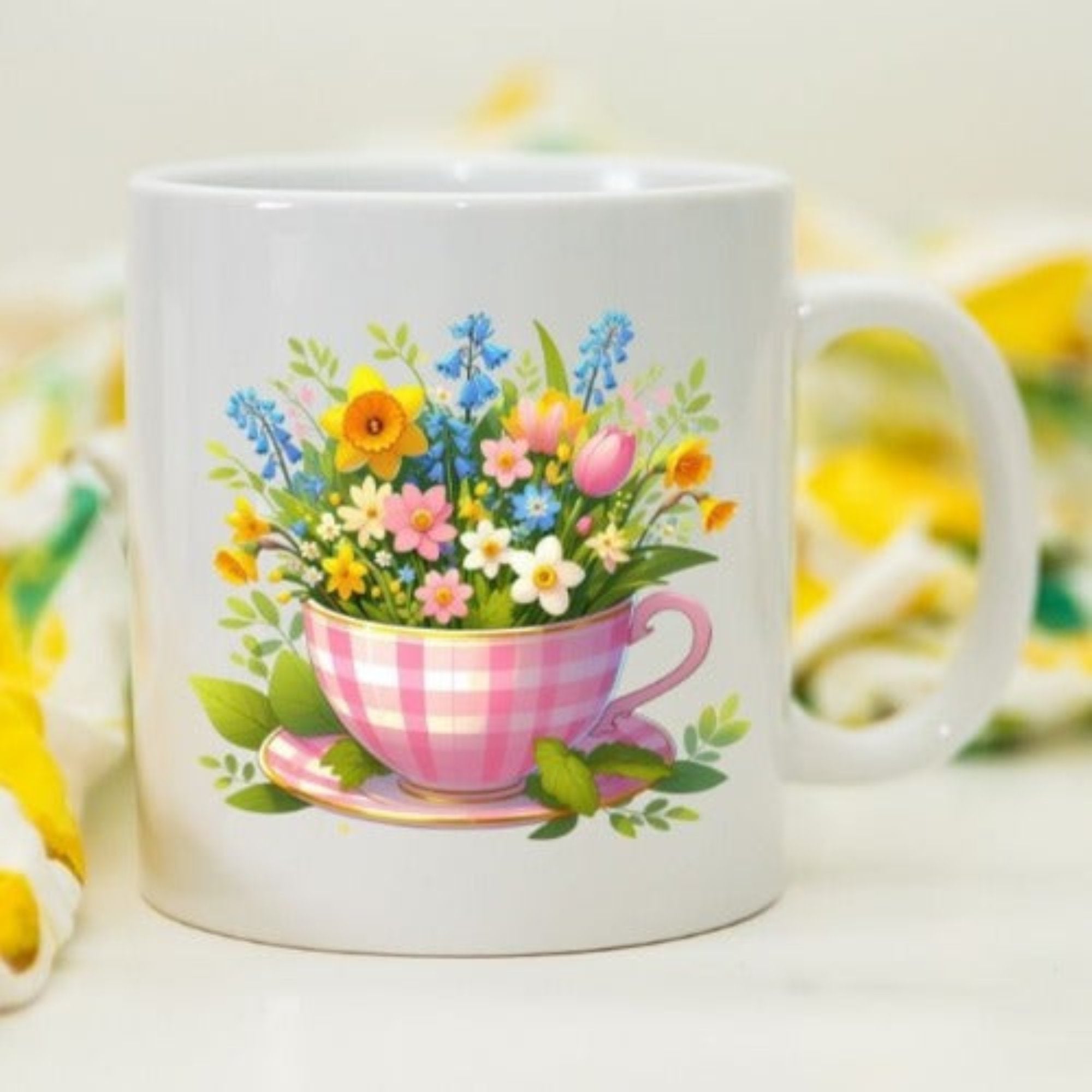 Mug - exquisite spring flowers